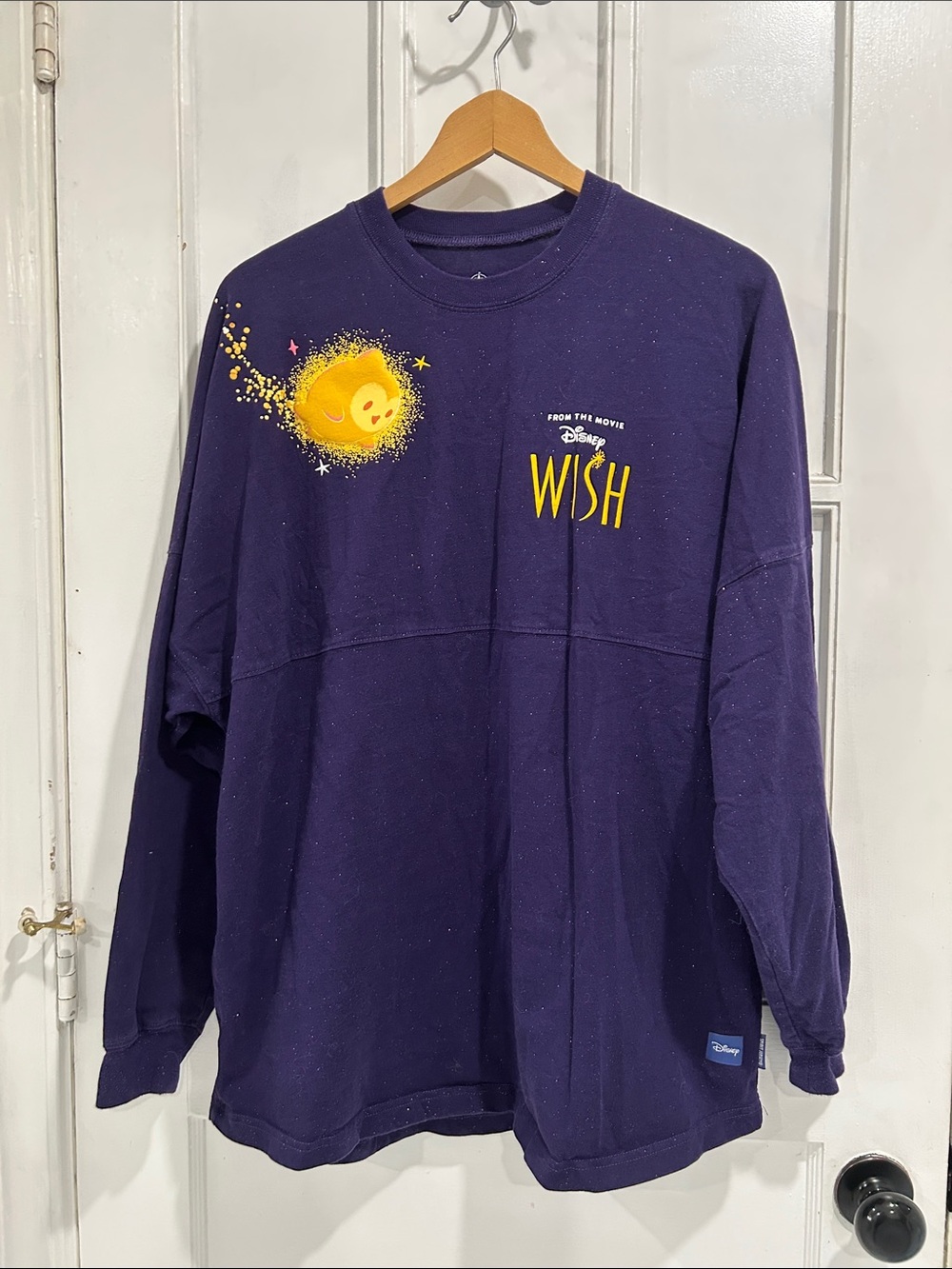 NWOT Disney Wish Movie "I'm A Star" Purple Graphic Spirit Jersey - Large